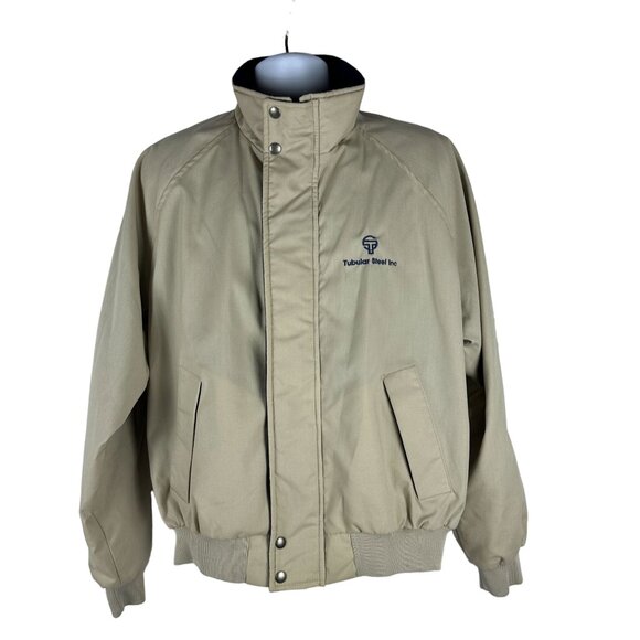 Swingster Mens Tubular Steel Inc Beige Jacket Size L USA-Made